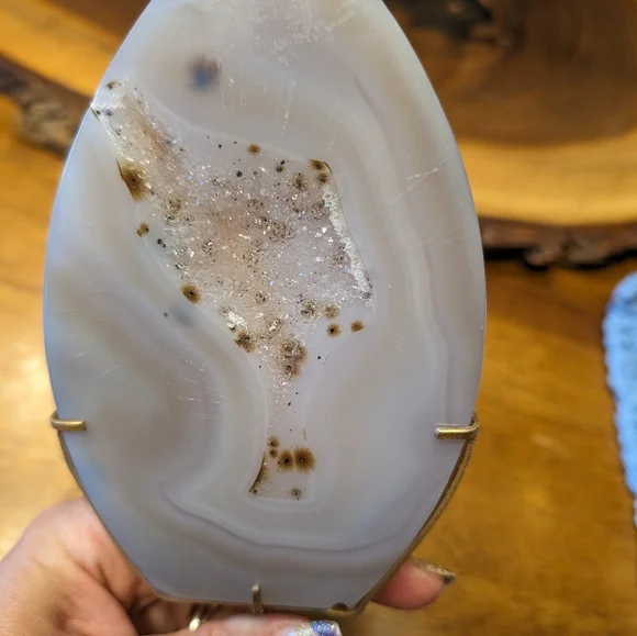 Crystal Druzy Agate on Stand - Picture 3 of 7